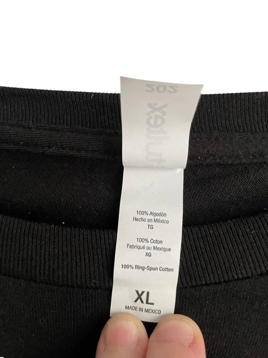 Black Tee with Pink "Bad B" Script NWT - Picture 3 of 6